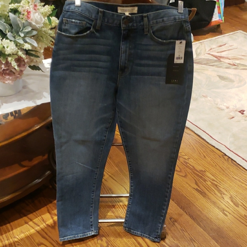 Nwt Current and Elliott Blue Denim Jeans 28